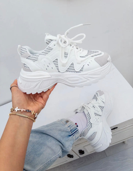 Deportivas Chunky Blancas Suela Alta Urban