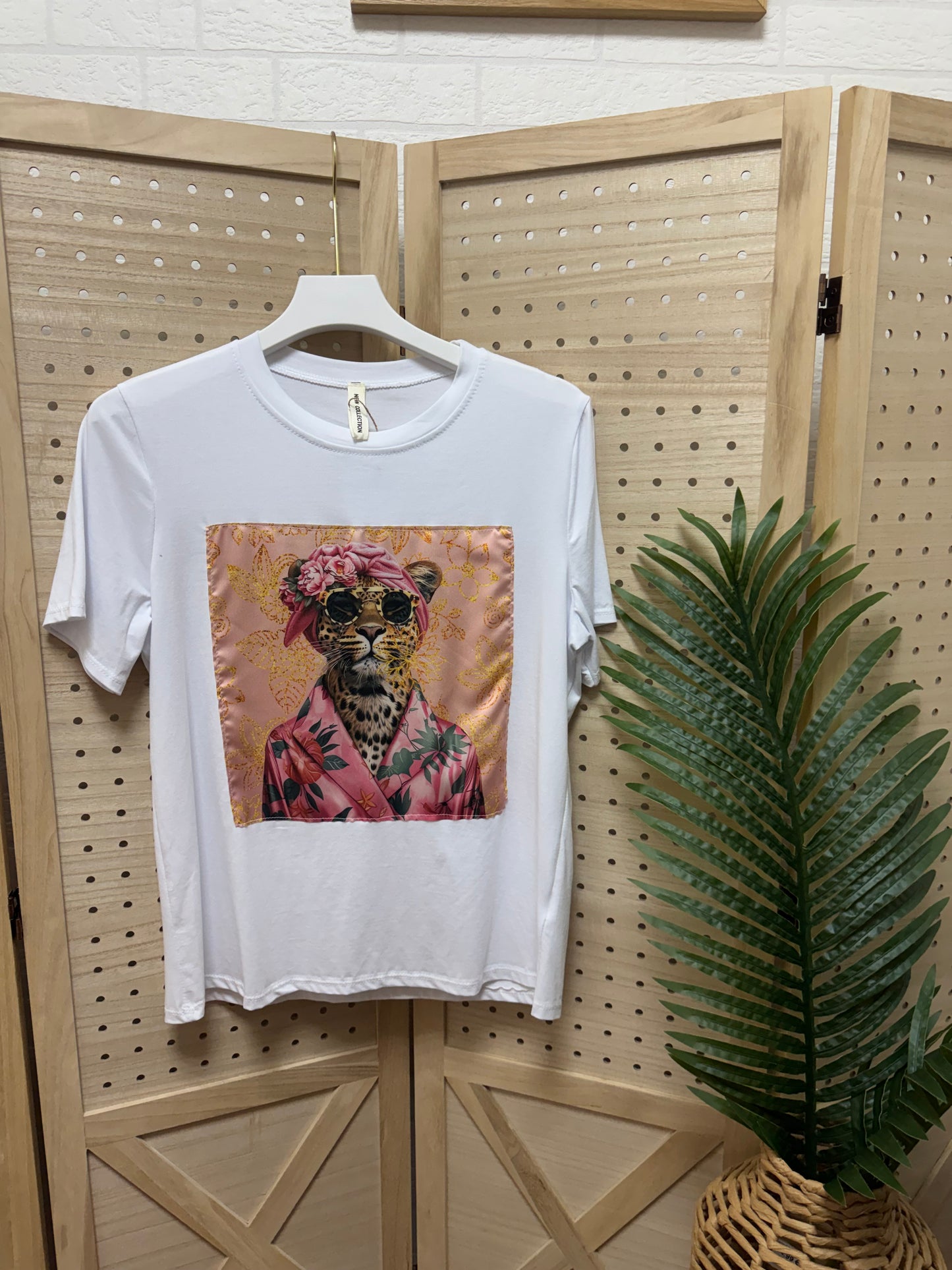 Camiseta Chic Leopard Pink