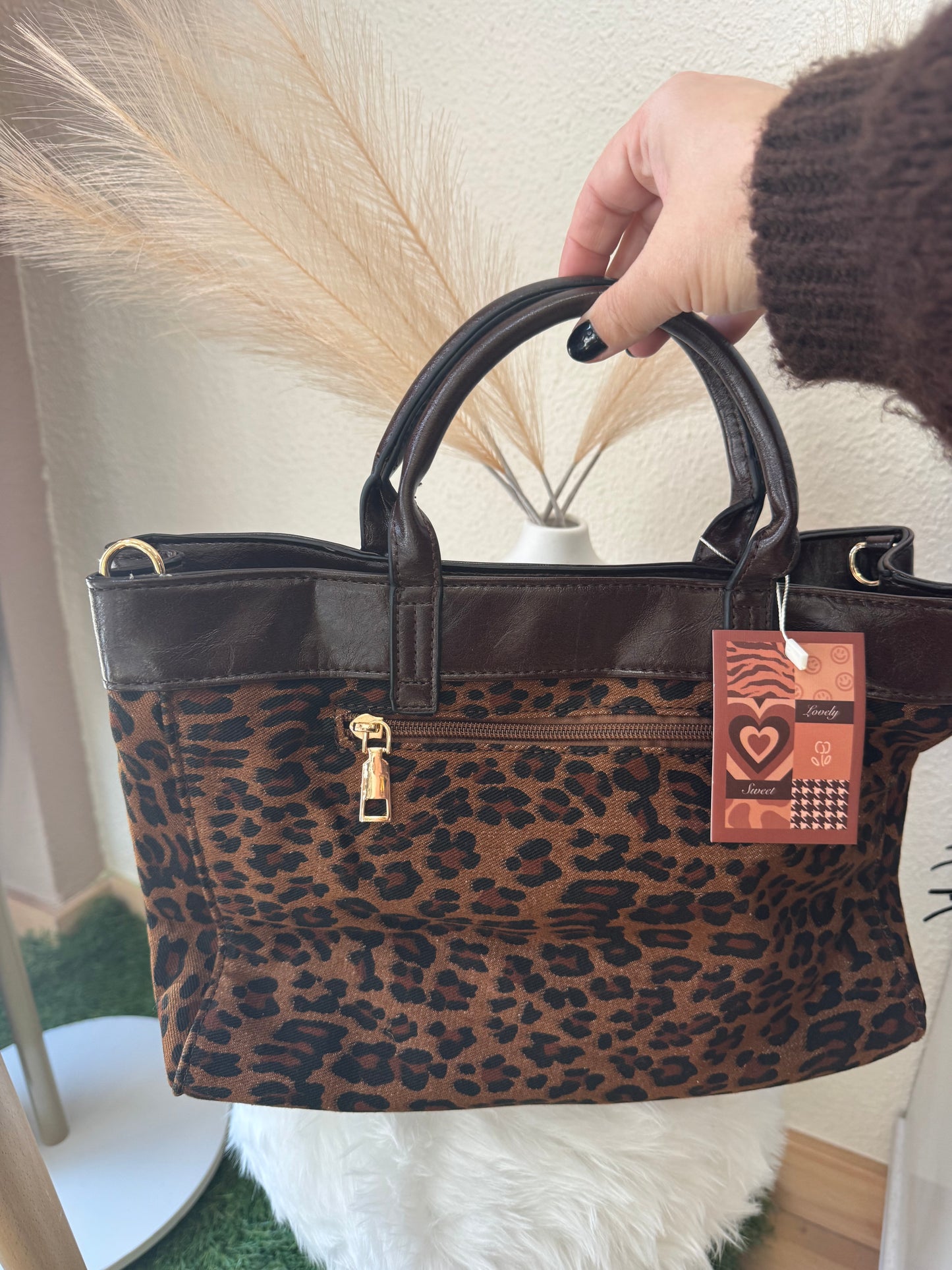 Bolso shopper animal print