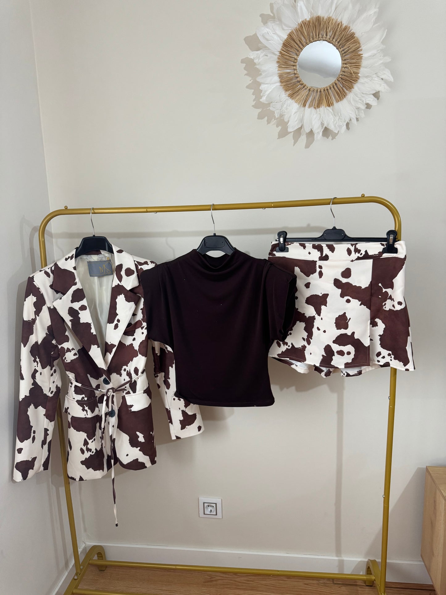 FALDA-PANTALÓN VACA