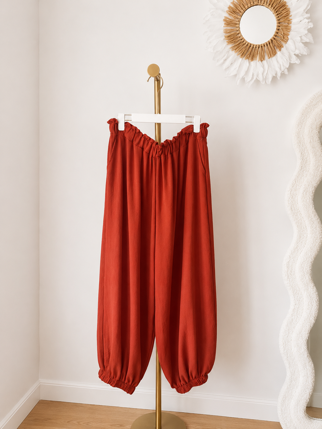 Pantalón Bombacho Fluido Comfort - Talla grande