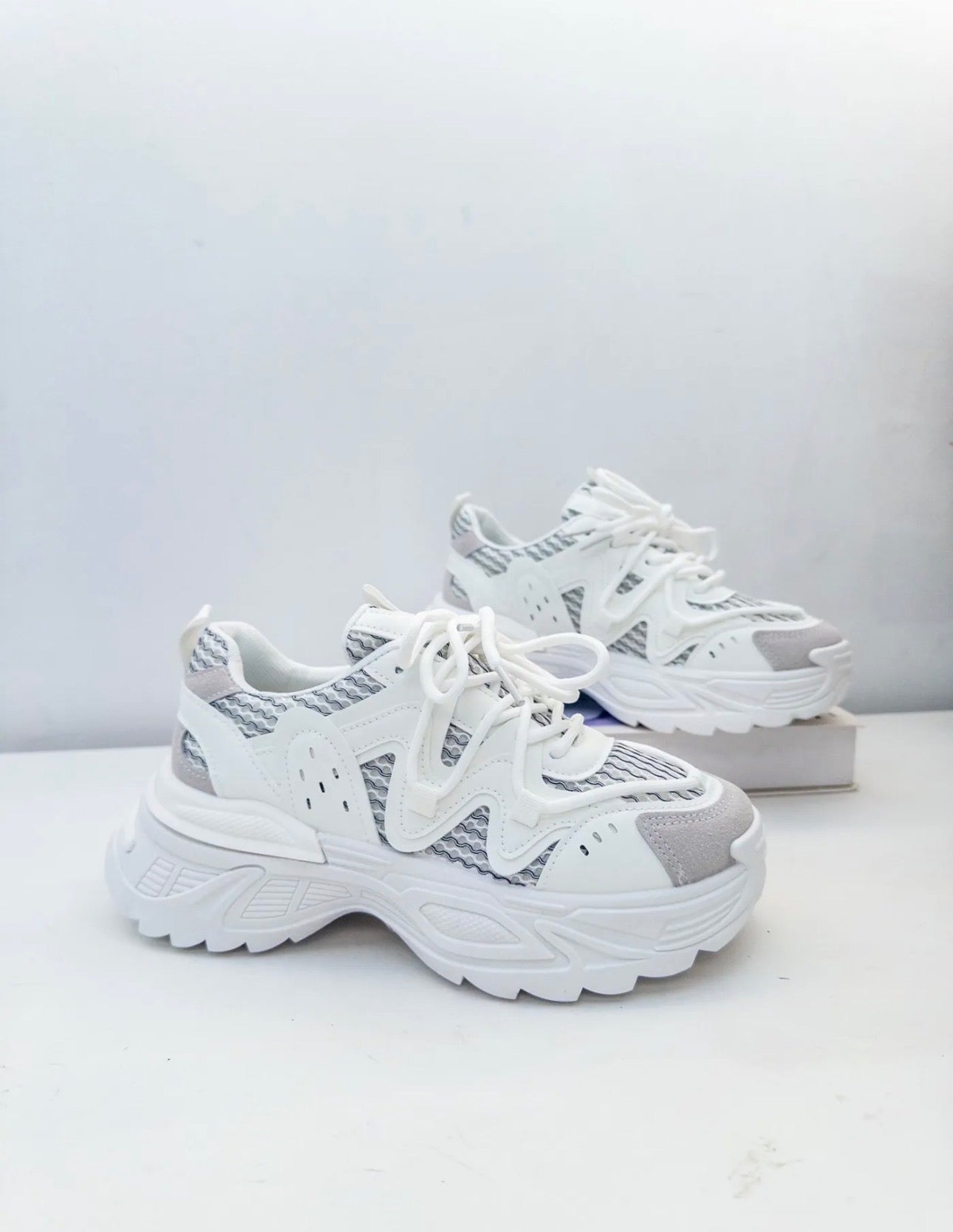 Deportivas Chunky Blancas Suela Alta Urban