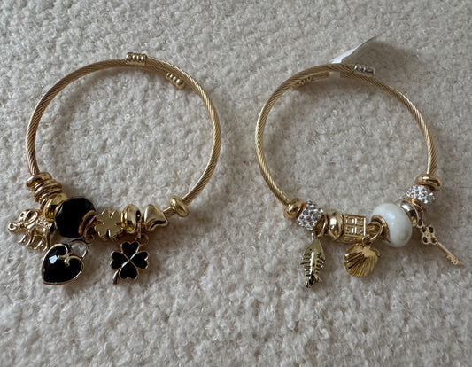 Pulseras Charm Golden