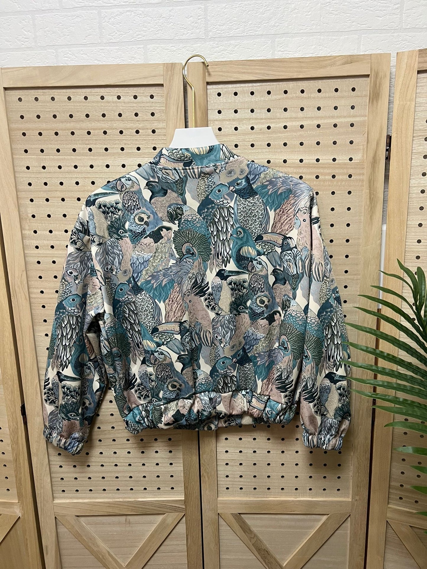 Chaqueta Estampado Aves Mujer – Chaqueta Ligera Estampada Look Original