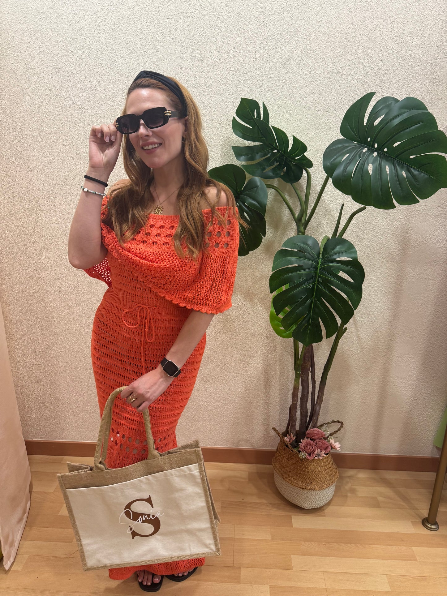 Vestido crochet Argel