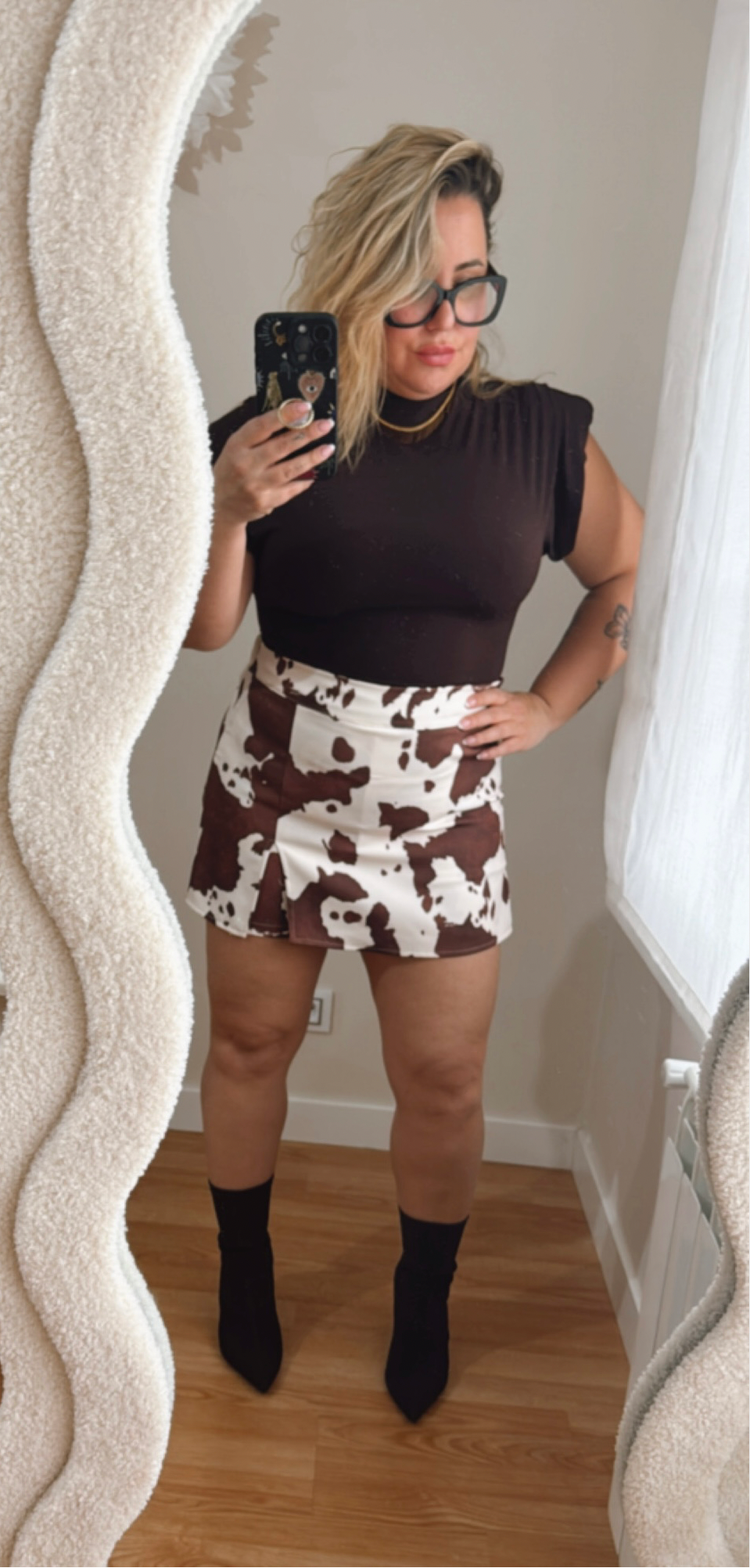 FALDA-PANTALÓN VACA