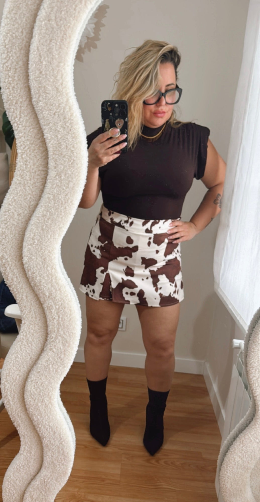 FALDA-PANTALÓN VACA