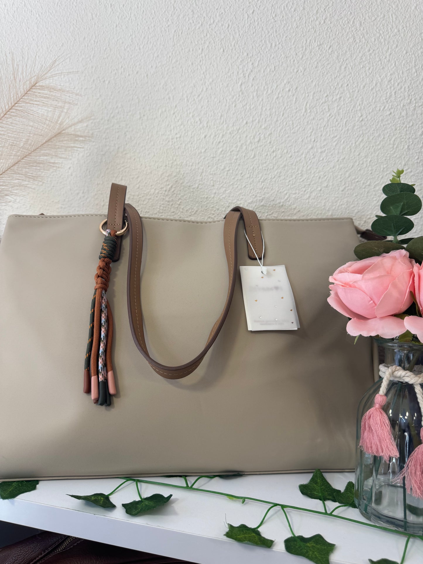 Bolso shopper XL beige