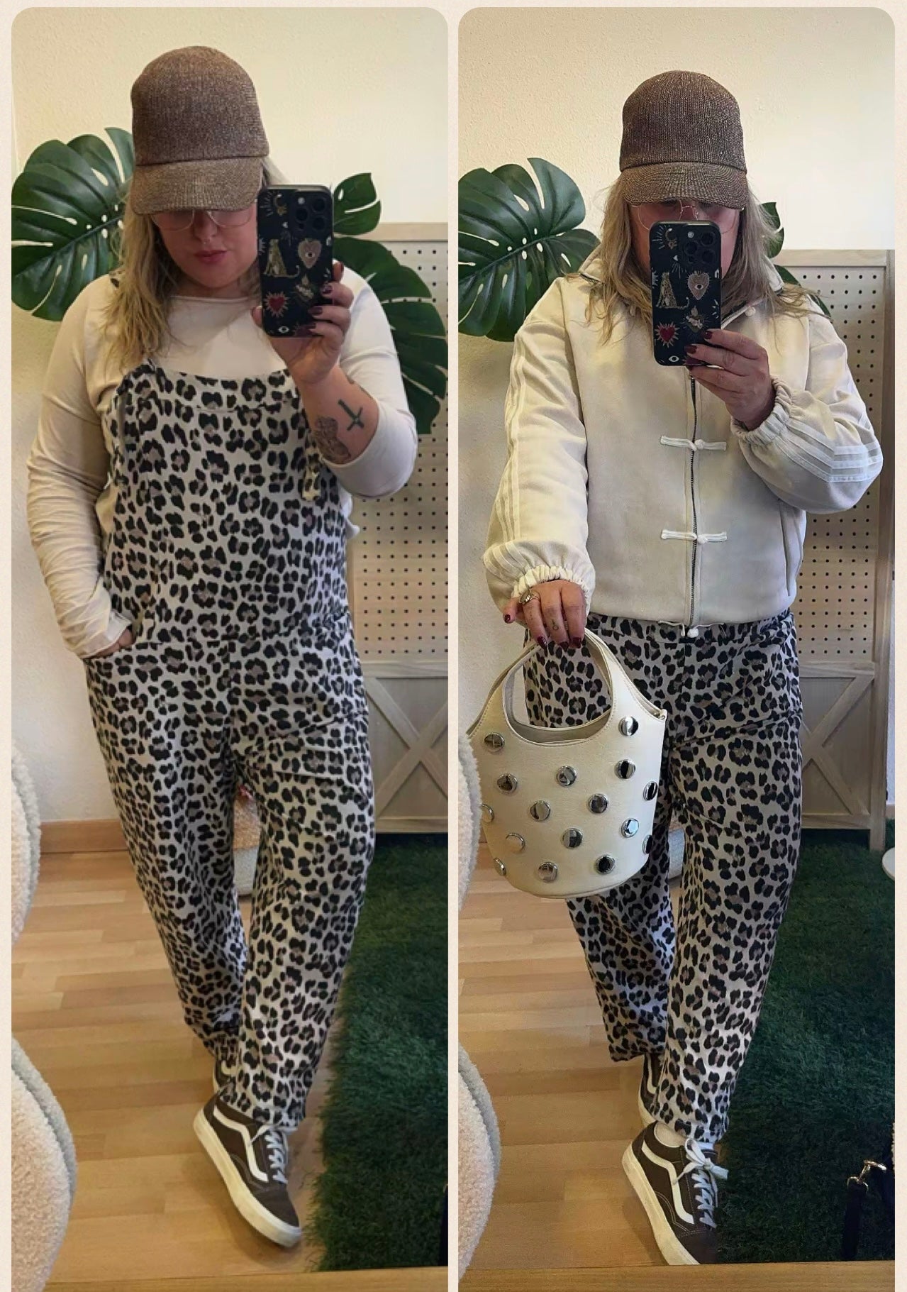 Mono estampado animal print con camiseta