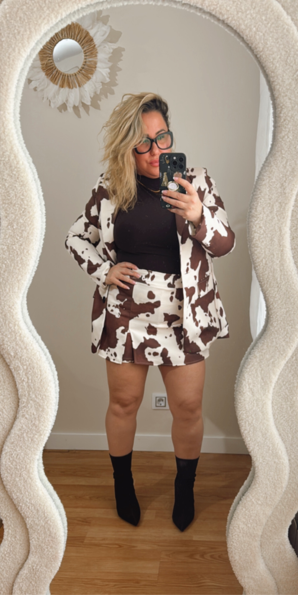 FALDA-PANTALÓN VACA