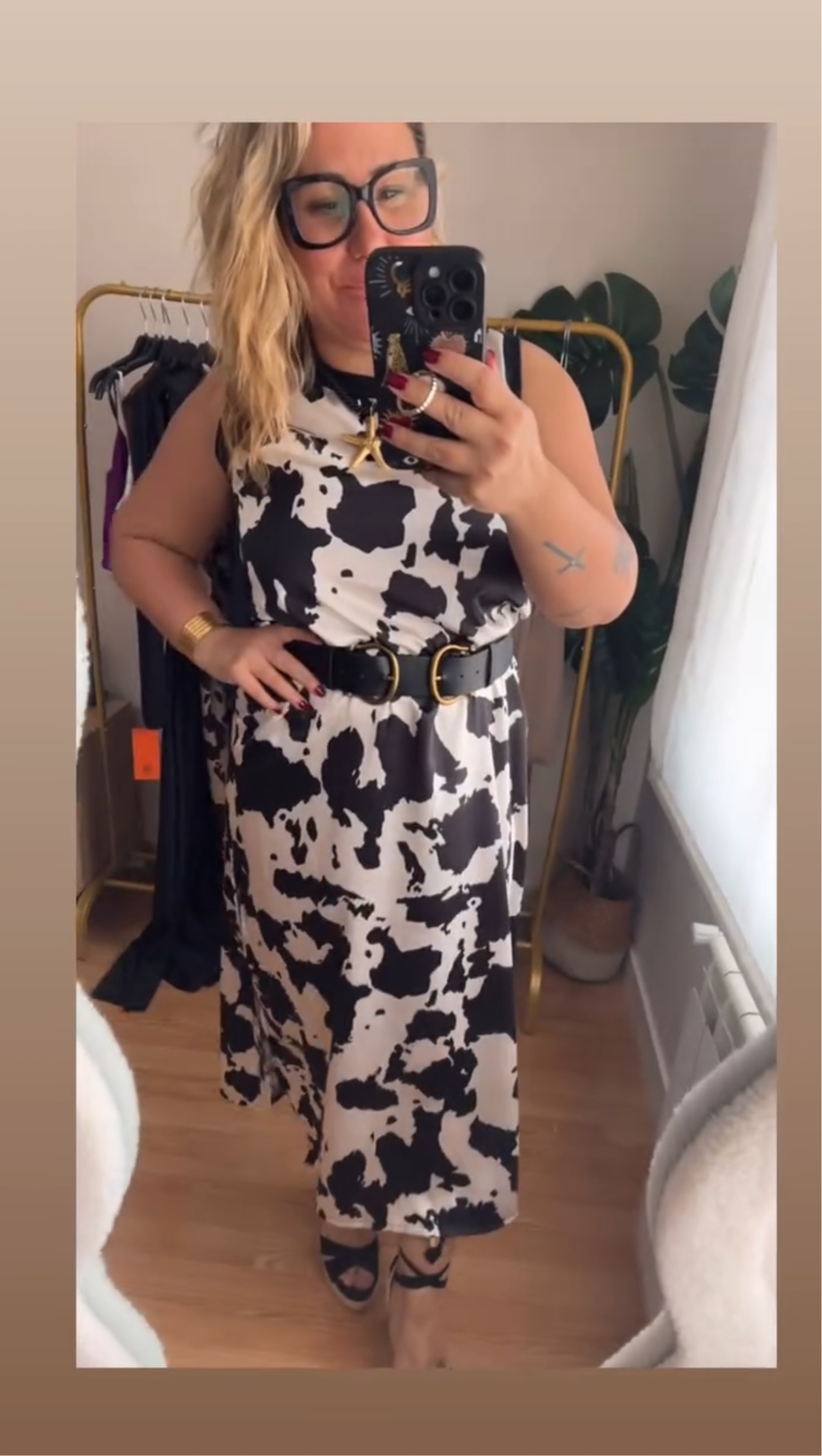 Vestido Cow Print